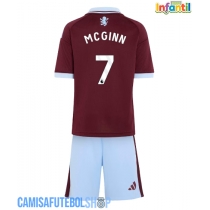 Camisa de time de futebol Aston Villa John McGinn #7 Replicas 1º Equipamento Infantil 2026-27 Manga Curta (+ Calças curtas)